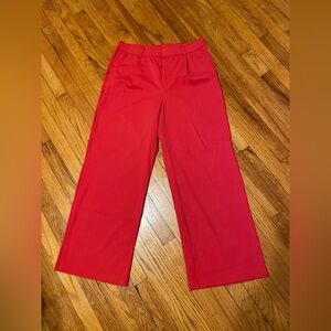 HALARA Flex High waisted, straight leg, work pant, size L(12-14), valiant poppy